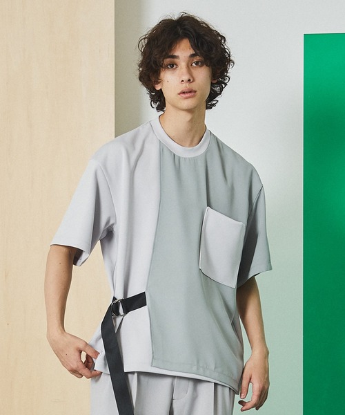 UNITED TOKYO（ユナイテッドトウキョウ）の「ベルテッドプルオーバー（Tシャツ/カットソー・メンズ・ブラック/グレー/オフホワイト/アイボリー・FREE）」の5枚目の写真