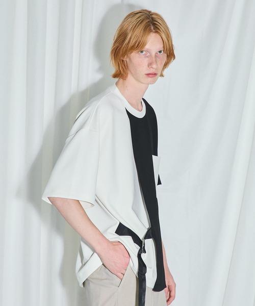 UNITED TOKYO（ユナイテッドトウキョウ）の「ベルテッドプルオーバー（Tシャツ/カットソー・メンズ・ブラック/グレー/オフホワイト/アイボリー・FREE）」の18枚目の写真