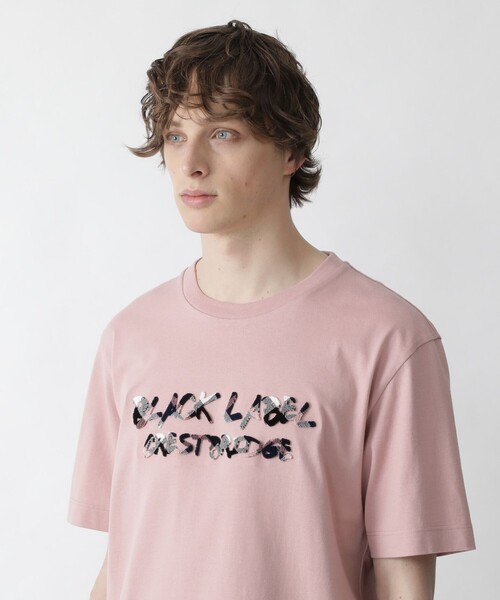 セール Label ブラシエンブロイダリーロゴt Tシャツ カットソー トップス Black Label Crestbridge ブラックレーベル クレストブリッジ のファッション