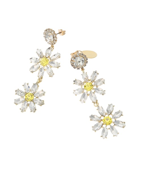 Honey Salon（ハニーサロン）の「ビジューデイジーピアス（ピアス（両耳用）・レディース・クリア・FREE）」の11枚目の写真