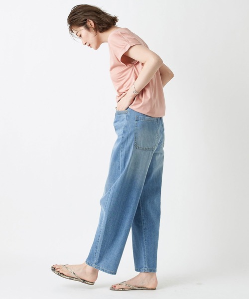 RIVE DROITE（リヴドロワ）の「カーブシルエットデニムパンツ（デニムパンツ・レディース・ブルー・36/38）」の19枚目の写真