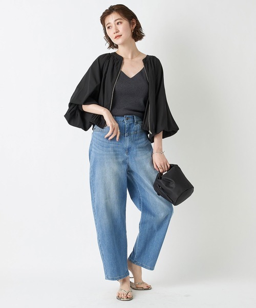 RIVE DROITE（リヴドロワ）の「カーブシルエットデニムパンツ（デニムパンツ・レディース・ブルー・36/38）」の9枚目の写真