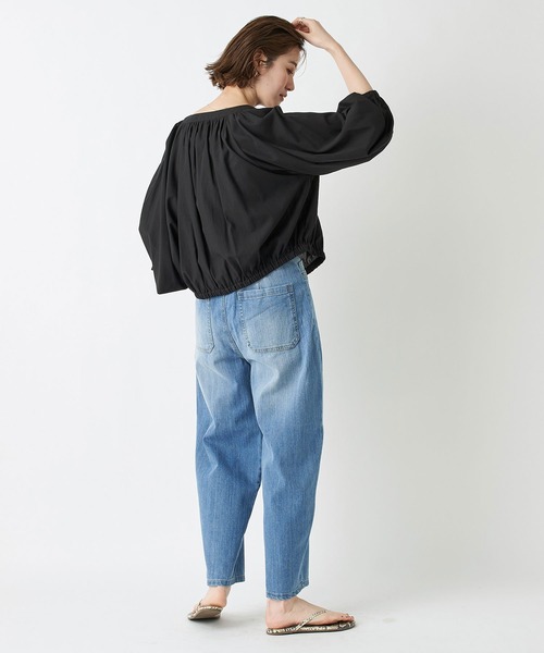 RIVE DROITE（リヴドロワ）の「カーブシルエットデニムパンツ（デニムパンツ・レディース・ブルー・36/38）」の3枚目の写真