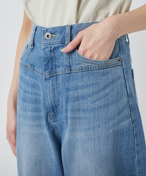 RIVE DROITE（リヴドロワ）の「カーブシルエットデニムパンツ（デニムパンツ・レディース・ブルー・36/38）」の16枚目の写真