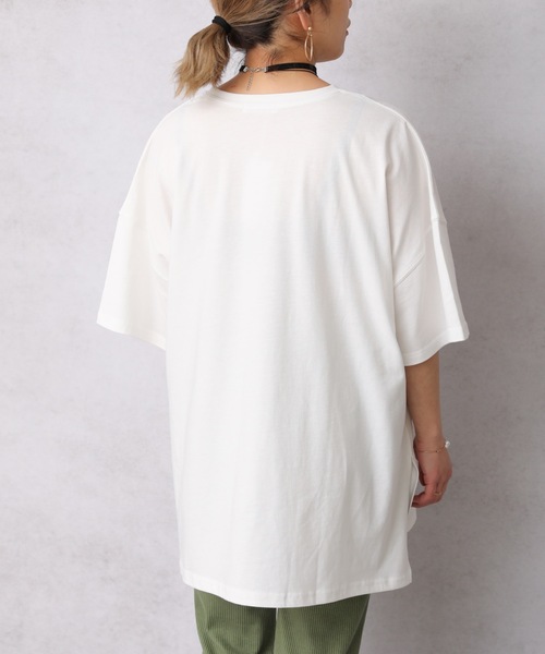 ap retro(アプレトロ)の「ヴィンテージカープリントオーバーTEE【ZOZO限定アイテム】(Tシャツ/カットソー・レディース・アイボリー/オフホワイト/スミクロ・FREE)」の11枚目の写真