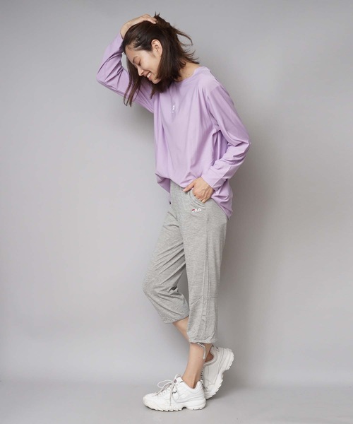 FILA(フィラ)の「【FILA:フィラ】レディースルーズパンツ(その他パンツ・レディース・ブラック/パープル/ネイビー/杢グレー・SMALL/MEDIUM/LARGE/X-LARGE)」の16枚目の写真