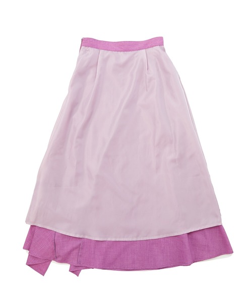 ROPE' PICNIC（ロペピクニック）の「ランダムヘムフリルスカート（スカート・レディース・カーキ/ピンク/ダークラベンダー/キャメル・40/38）」の6枚目の写真