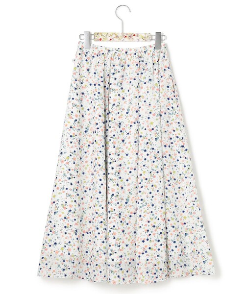 ANEVER（アンエバー）の「平手友梨奈さん着用【SEDUM】フラワープリント ギャザースカート（スカート・レディース・ホワイト系/ブラック系・38）」の9枚目の写真