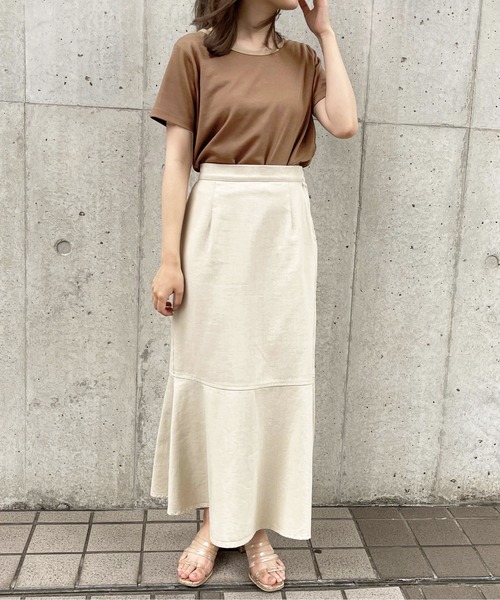 apres jour clair（アプレジュールクレア）の「【apres jour clair】リンガーTシャツ【ZOZOTOWN限定アイテム】（Tシャツ/カットソー・レディース・ブラウン系その他/ベージュ/アイボリー・X-LARGE/フリー）」の17枚目の写真