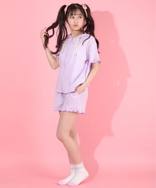 PINKHUNT（ピンクハント）の「PINKHUNT ピンクハント くまさん ルームウェア セットアップ 5724K キッズ ジュニア 女の子 PH（ルームウェア/パジャマ・キッズ・パープル/ベビーピンク・S/L/M）」の9枚目の写真