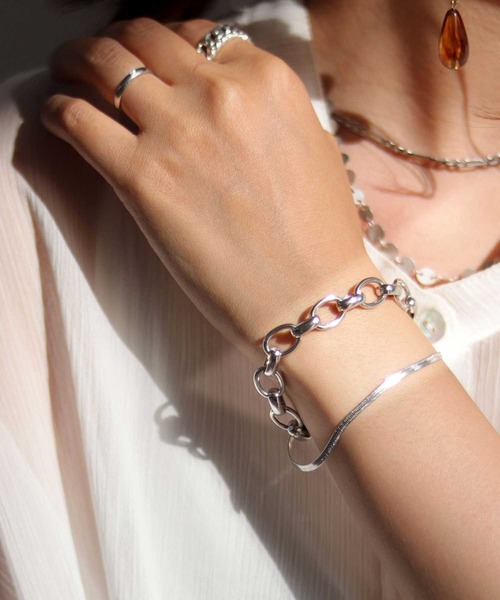 antiqua（アンティカ）の「2連チェーンブレスレット（ブレスレット・レディース・シルバー/ゴールド・FREE）」の3枚目の写真