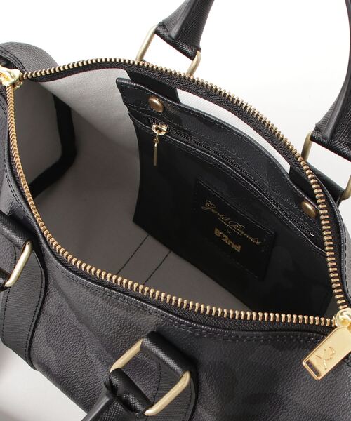 GENTIL BANDIT(ジャンティバンティ)の「GENTIL BANDIT(ジャンティバンティ)B'2nd別注ミニボストン(ボストンバッグ・メンズ・ブラック/チャコール・FREE)」の5枚目の写真