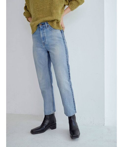 Ungrid（アングリッド）の「【10周年限定】オーガニックコットンバイカラーデニム（デニムパンツ・レディース・ブルー・24inch/25inch/26inch）」の5枚目の写真