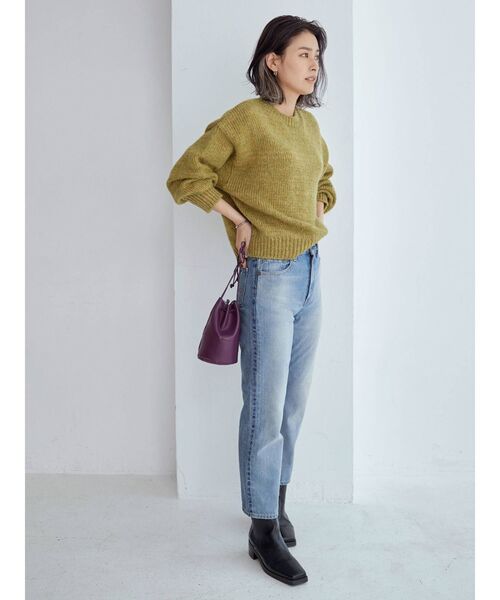 Ungrid（アングリッド）の「【10周年限定】オーガニックコットンバイカラーデニム（デニムパンツ・レディース・ブルー・24inch/25inch/26inch）」の7枚目の写真