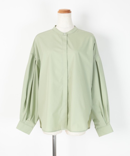 ボリューム袖ブラウス