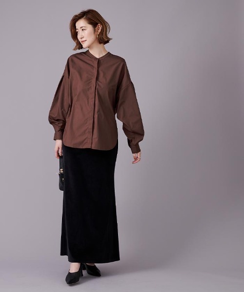 UR'S（ユアーズ）の「ボリューム袖ブラウス（シャツ/ブラウス・レディース・オフホワイト/ブラック/グリーン/ベージュ系その他/ブルー系その他/ピンク/グリーン系その他/ブルー/ダークブラウン/ネイビー/ナチュラル・S/L/M）」の13枚目の写真