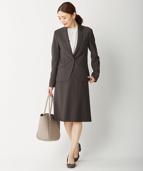 J.PRESS Ladies（J.プレス レディス）の「BAHARIYE NEW スカート（スカート・レディース・ダークブラウン系・S/XS）」の4枚目の写真