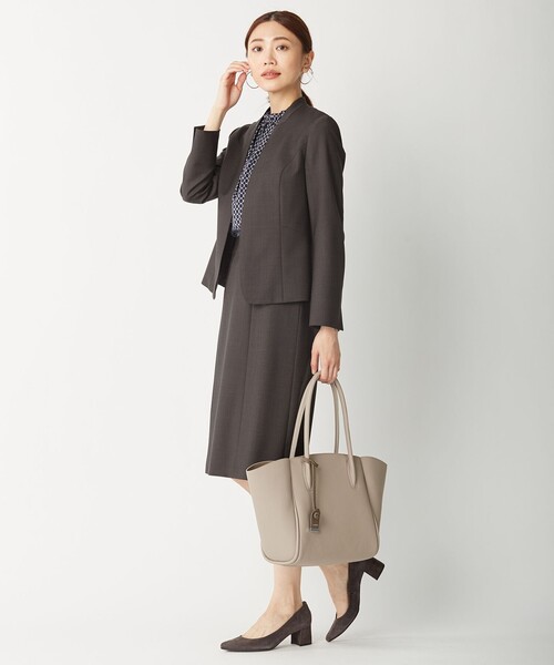 J.PRESS Ladies（J.プレス レディス）の「BAHARIYE NEW スカート（スカート・レディース・ダークブラウン系・S/XS）」の2枚目の写真