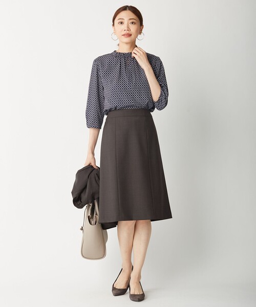 J.PRESS Ladies（J.プレス レディス）の「BAHARIYE NEW スカート（スカート・レディース・ダークブラウン系・S/XS）」の12枚目の写真