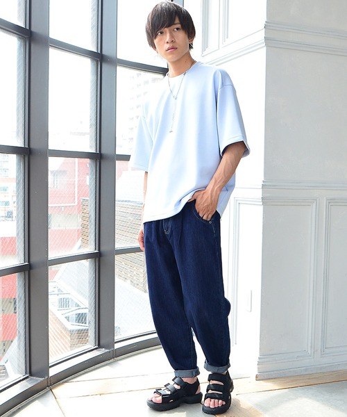 MinoriTY（マイノリティ）の「【MinoriTY】ワイドバルーンデニムパンツ バルーンパンツ メンズ リジット オーバーサイズ 秋服 夏服（デニムパンツ・メンズ・ブルー/ブルー系その他・MEDIUM/LARGE）」の5枚目の写真