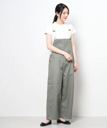 Samansa Mos2 | カラーツイルサロペットパンツ(サロペット/オーバーオール)