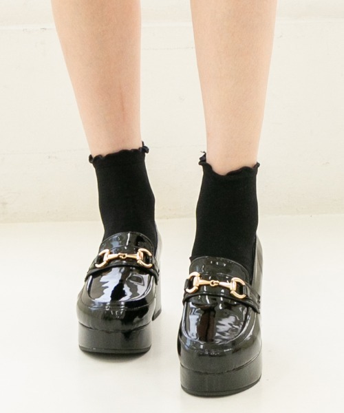 attagirl（アタガール）の「厚底ローファーパンプス（ローファー・レディース・ブラック/ダークブラウン/ブラック系その他・LL/S/M/L）」の6枚目の写真