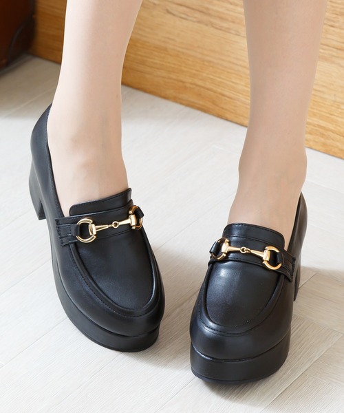 attagirl（アタガール）の「厚底ローファーパンプス（ローファー・レディース・ブラック/ダークブラウン/ブラック系その他・LL/S/M/L）」の12枚目の写真