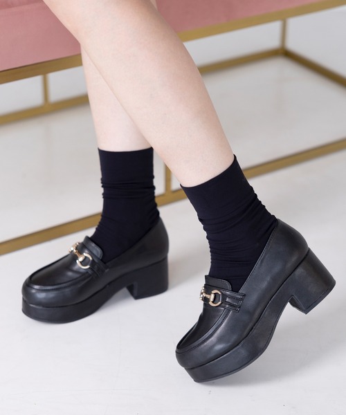 attagirl（アタガール）の「厚底ローファーパンプス（ローファー・レディース・ブラック/ダークブラウン/ブラック系その他・LL/S/M/L）」の18枚目の写真