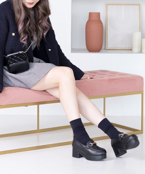 attagirl（アタガール）の「厚底ローファーパンプス（ローファー・レディース・ブラック/ダークブラウン/ブラック系その他・LL/S/M/L）」の22枚目の写真