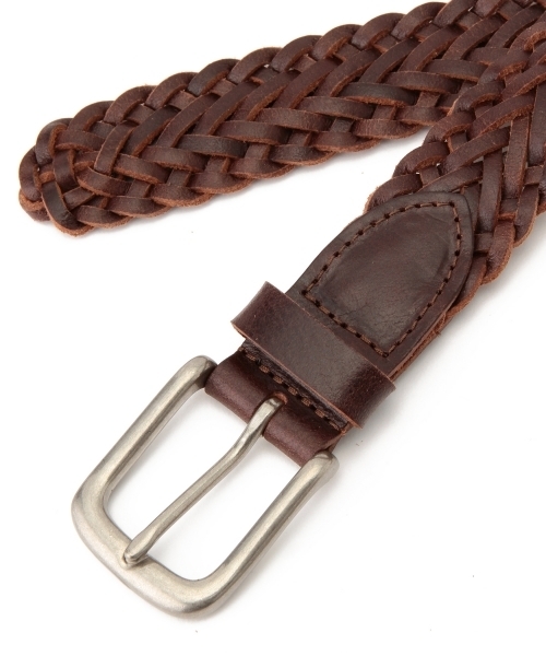 BEAMS（ビームス）の「BEAMS / レザー メッシュベルト（ベルト・メンズ・ブラック/ダークブラウン・LARGE/MEDIUM）」の4枚目の写真