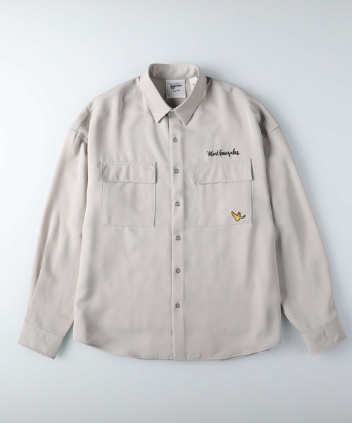 Mark Gonzales（マーク・ゴンザレス）の「【MARK GONZALES】ビッグプリントシャツ（シャツ/ブラウス・メンズ・ライトグレー/ベージュ/ブラック・L/M）」の14枚目の写真