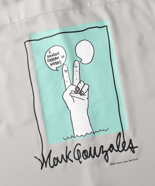 Mark Gonzales（マーク・ゴンザレス）の「【MARK GONZALES】ビッグプリントシャツ（シャツ/ブラウス・メンズ・ライトグレー/ベージュ/ブラック・L/M）」の21枚目の写真