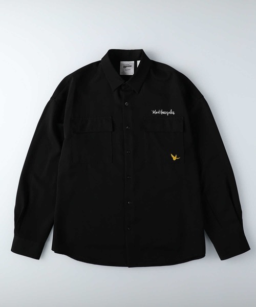 Mark Gonzales（マーク・ゴンザレス）の「【MARK GONZALES】ビッグプリントシャツ（シャツ/ブラウス・メンズ・ライトグレー/ベージュ/ブラック・L/M）」の9枚目の写真