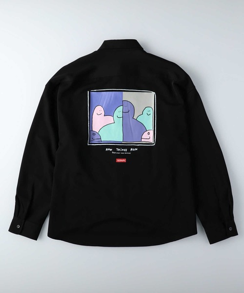 Mark Gonzales（マーク・ゴンザレス）の「【MARK GONZALES】ビッグプリントシャツ（シャツ/ブラウス・メンズ・ライトグレー/ベージュ/ブラック・L/M）」の10枚目の写真