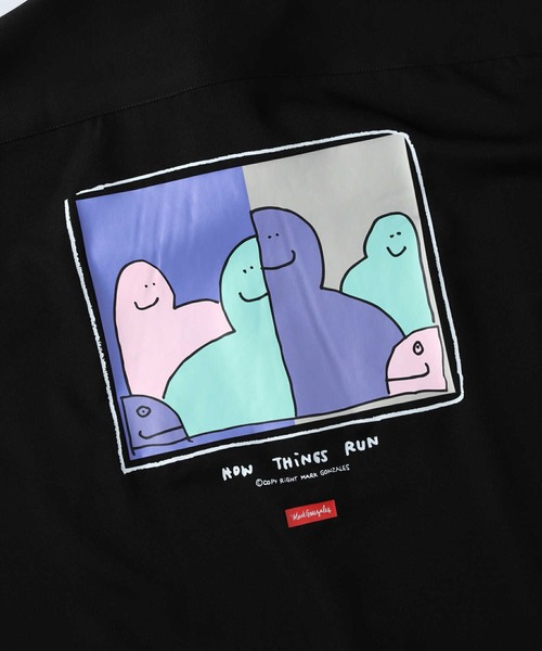 Mark Gonzales（マーク・ゴンザレス）の「【MARK GONZALES】ビッグプリントシャツ（シャツ/ブラウス・メンズ・ライトグレー/ベージュ/ブラック・L/M）」の11枚目の写真