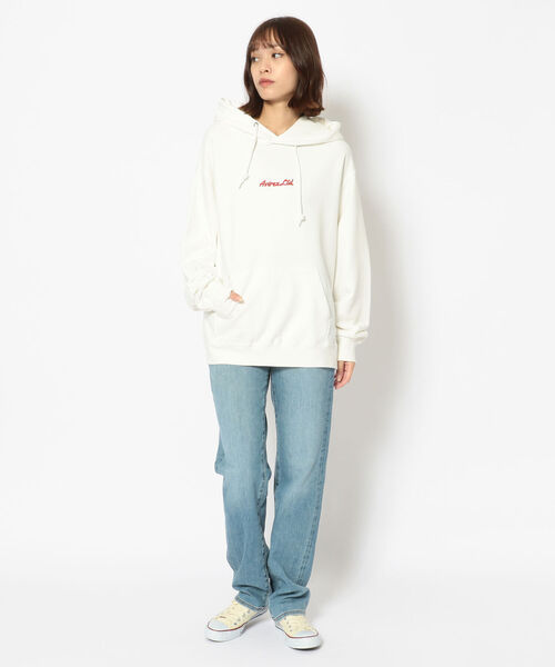AVIREX（アヴィレックス）の「【Women's】ピンナップ ガール プルオーバー パーカー / PIN UP GIRL PULLOVER PARKA / アヴィレックス / AVIREX（パーカー・レディース・ホワイト/ブラック/ベージュ/ブルーグレー・FREE）」の14枚目の写真