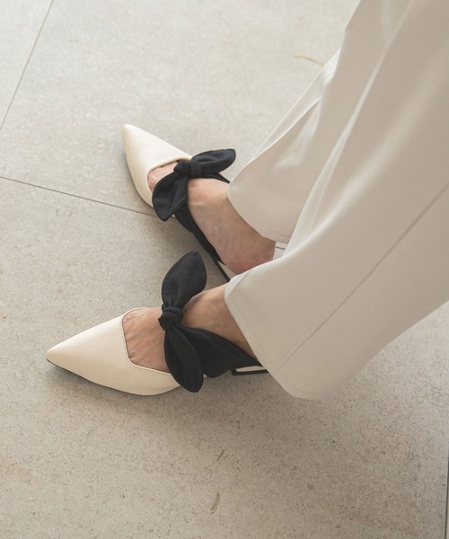 rectangle（レクタングル）の「リボンミュール（パンプス）」 - WEAR