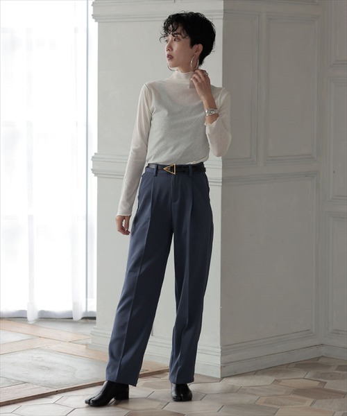 DONOBAN（ドノバン）の「本革トライアングルバックルベルト（ベルト・レディース・グリーン/ブラック/ブラウン・F）」の8枚目の写真