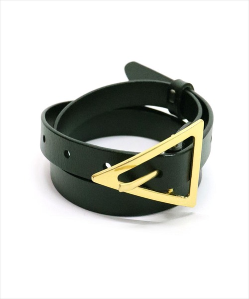 DONOBAN（ドノバン）の「本革トライアングルバックルベルト（ベルト・レディース・グリーン/ブラック/ブラウン・F）」の20枚目の写真