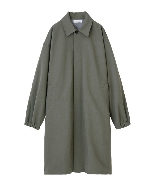 STYLEMIXER（スタイルミキサー）の「スラブバックプリーツロングコート（ステンカラーコート・メンズ・ベージュ/グレー・MEDIUM/LARGE/X-LARGE）」の8枚目の写真