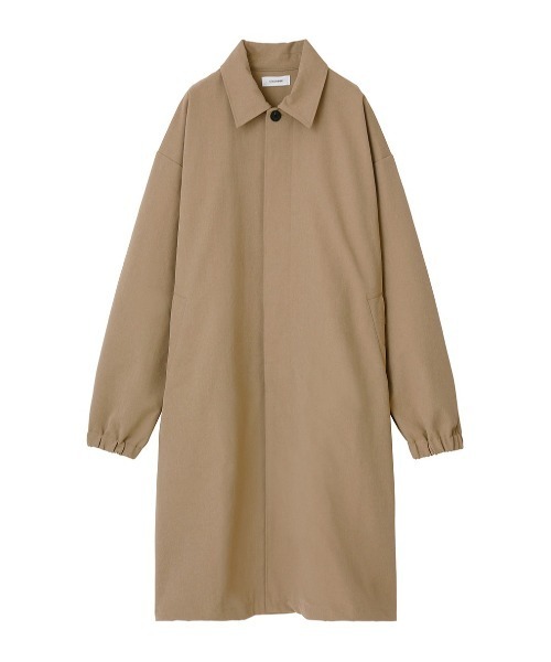 STYLEMIXER（スタイルミキサー）の「スラブバックプリーツロングコート（ステンカラーコート・メンズ・ベージュ/グレー・MEDIUM/LARGE/X-LARGE）」の14枚目の写真