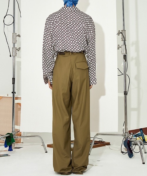 MIXSEVEN（ミックスセブン）の「ハイウェストドレープベージュパンツ MX21S34【MIX SEVEN】（スラックス・メンズ・ブラウン・M/L/S）」の9枚目の写真