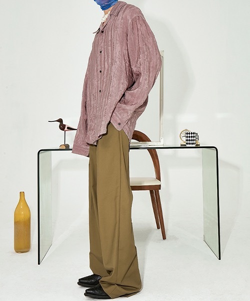 MIXSEVEN（ミックスセブン）の「ハイウェストドレープベージュパンツ MX21S34【MIX SEVEN】（スラックス・メンズ・ブラウン・M/L/S）」の22枚目の写真