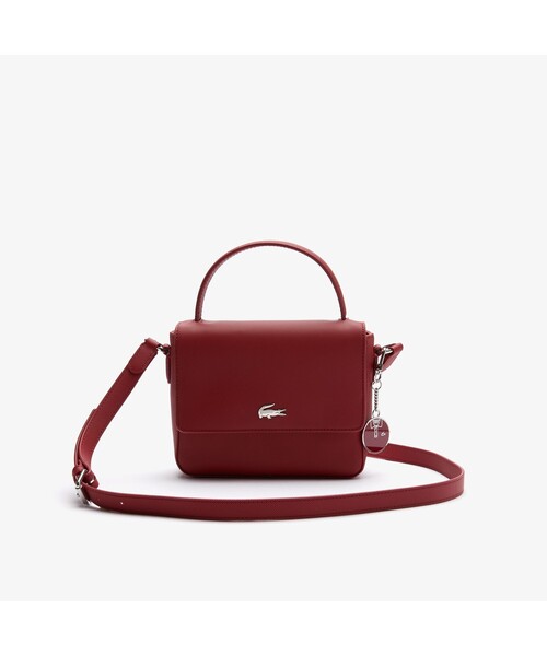 LACOSTE(ラコステ)の「デイリー クラシック トップハンドルショルダーバッグ(ショルダーバッグ・レディース・ブラック/マルーン・FREE)」の2枚目の写真