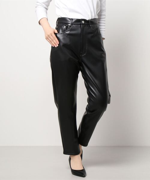 JOURNAL STANDARD(ジャーナルスタンダード)の「フェイクレザーパンツ(その他パンツ・レディース・ブラック/アイボリー・38/36)」の8枚目の写真