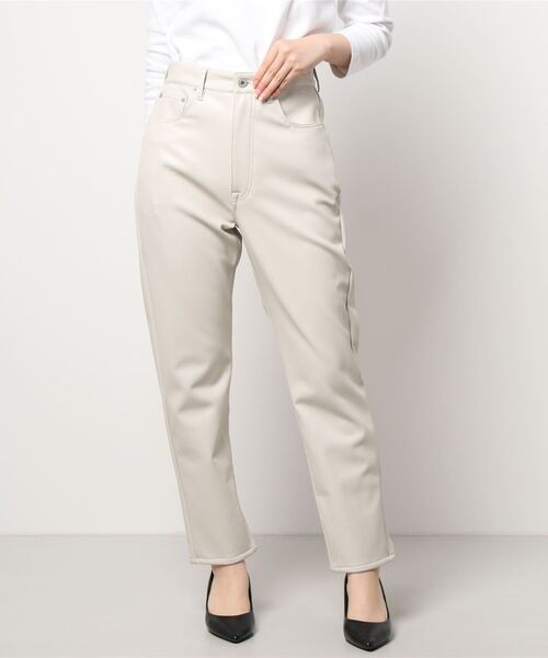 JOURNAL STANDARD(ジャーナルスタンダード)の「フェイクレザーパンツ(その他パンツ・レディース・ブラック/アイボリー・38/36)」の5枚目の写真