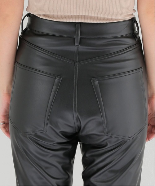 JOURNAL STANDARD(ジャーナルスタンダード)の「フェイクレザーパンツ(その他パンツ・レディース・ブラック/アイボリー・38/36)」の3枚目の写真