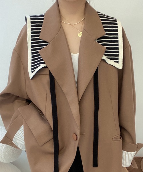 aimoha（アイモハ）の「ニット 付け襟（付け襟・レディース・ブラック系その他/ブラック/ブラック系その他2/ワインレッド・FREE）」の8枚目の写真