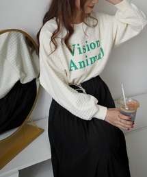 Diosfront | ロゴカラープリントオーバーシルエットトレーナー(スウェット)