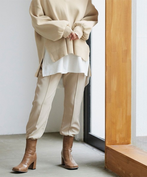 titivate（ティティベイト）の「ゆるﾆｯﾄｽｷｯﾊﾟｰﾊﾟｰｶｰ（パーカー・レディース・ブラック/モカ/ライトベージュ・S/M）」の14枚目の写真